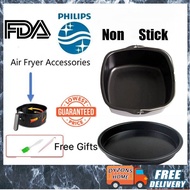 🚚Ship Today 【5 PCS】Philips Air Fryer Accessories Sets 6 inch  4/8/9 Pcs Cake Barrel Pan Rack For Universal Brand 2.6L-5.8L Aksesori Penggoreng Udara 空氣炸鍋配件