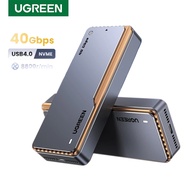 UGREEN M.2 NVMe SSD Case 40Gbps PCIE Built-in Cooling Vest Aluminum Case SSD Enclosure for PC Laptop