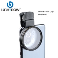 Lightdow Phone Filter Clip for Camera Lens Filter CPL Filter ND Filter Soft Filter Star Filter 37/52