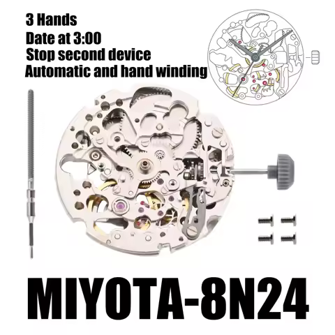 Japan's Genuine Imported 8N24 Mechanical Movement For Mechanical Automatic Watch Movement Replacemen