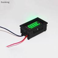 Sunking Two-line Electric Vehicle Voltage Meter, Battery, Battery Charge Percentage Display Meter Ni