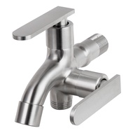 SUS304 STAINLESS STEEL KITCHEN & BATHROOM DOUBLE TAP MULTIFUNCTIONAL TAP TWO WAY TAP 2 WAY TAP
