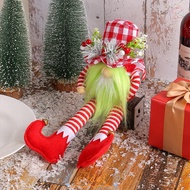 GILDAI Christmas Gnome, Red and White Plaid Hat Cotton Filling Christmas Long Legged Doll,  Cloth Ho