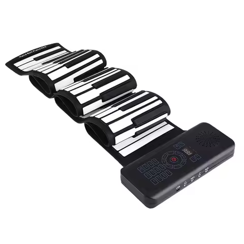 88 Keys Electronic Piano MIDI &USB Charge Portable ABS Soft Silicone Flexible Keyboard Digital roll 