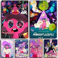 Anime T-The Midnight Gospel Poster Self-adhesive Art Waterproof Sticker Coffee House Dorm Room Wall 
