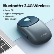 【BT5.0+2.4G】UGREEN MU102 Wireless Mouse Silent Computer Mouse with USB Receiver Mouse 4000 DPI Smal