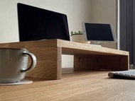 Wooden Monitor Stand Computer Laptop Desk Furniture Organiser Wood Stand Shelf Book Table Office Top