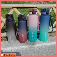 FZIPUA กันรั่วซึม ขวดน้ำกีฬา 650/100มล. BPA Free กาต้มน้ำสำหรับเดินทาง กีฬานอกสถานที่ จุได้มาก ขวดเครื่องดื่มมีน้ำค้างแข็ง