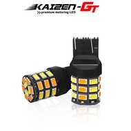 Switchback 7443 7444 T20 W21/5W Dual-Color White/Amber 33-SMD LED Bulbs For Driving/Parking DRL Ligh