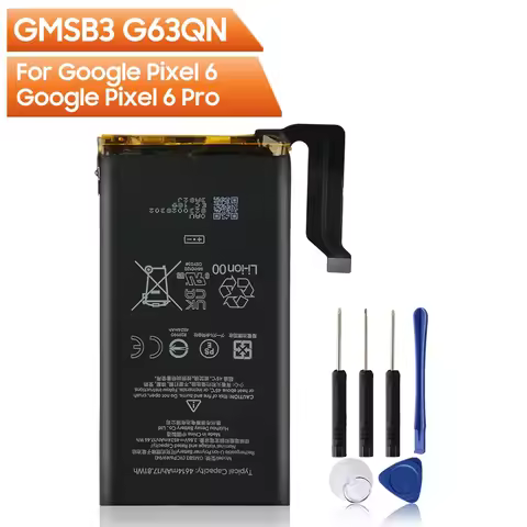 Replacement Battery GMSB3 For Google Pixel 6 4614mAh G63QN For Google Pixel 6 Pro 5003mAh GLU7G For 