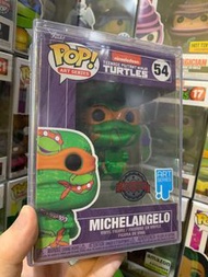 Funko pop art TMNT 54 忍者龜 MICHELANGELO 米開朗基羅 藝術版 橘天使 公仔 玩偶