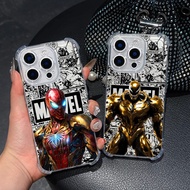 Marvel Spiderman Venom Ironman The Hulk Clear Phone Case For Samsung A57 A37 A56 5G A55 A54 A53 A17 