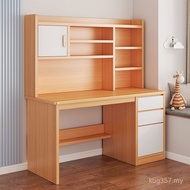 Learning Straight Hair Bedroom Combination Desktop Bookcase Desk Simple Computer Desk Integrated Sim
