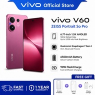 Vivo V60 5G Smartphone 8GB+256GB ZEISS Camera Snapdragon 7 Gen 4 6500mAh 90W FlashCharge AMOLED Disp