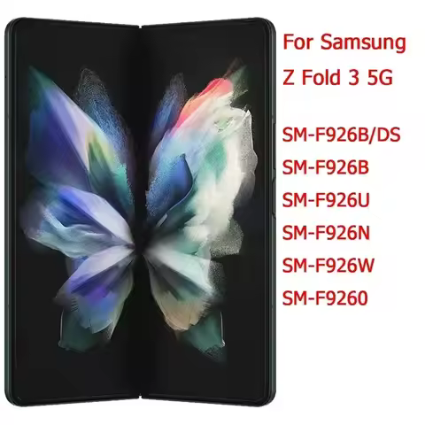 Original For Samsung Z Fold 3 5G Inner LCD Display Main Screen With Frame 7.6" Samsung Z Fold3 F926B