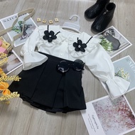 Bộ váy ren hoa đen bé gái hoa len 8-28kg Angel Baby Thời Trang Thiết Kế