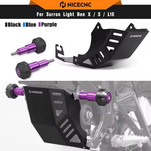 NICECNC For Surron Light Bee X S L1E Electric Dirt Bike Frame Sliders Crash Protector Engine Chassis