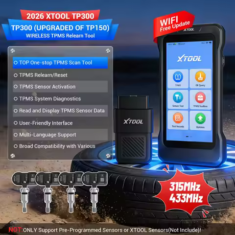 XTOOL TP300 TPMS Sensor Activation Programmer Tire Pressure Monitor 5 Systems Diagnostic Upgraded of