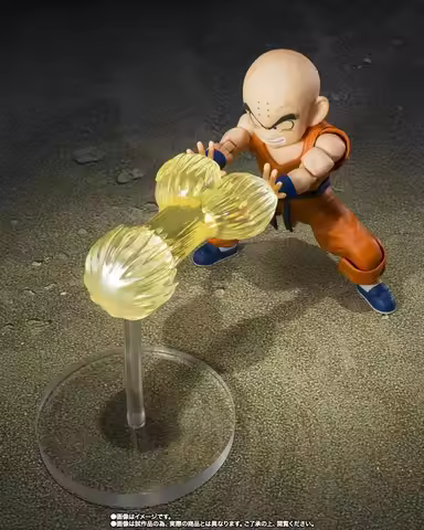 Original Bandai Sh Figuarts Dragon Ball Z Shf krillin Action Figures Anime Model Toys