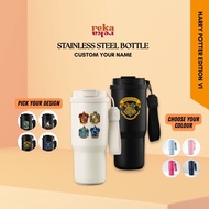 REKA Harry Potter Custom Name Stainless Steel Thermos Water Bottle Cup Tumbler Typo Hermoine Hp Wiza