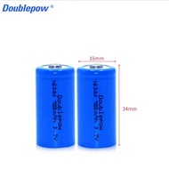 Doublepow 3.7V 700mAh 16340 rechargeable battery CR123A lithium battery with Doublepow 2 slots DP-K6