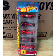 T Trendy Hot-selling Mattel Hot Wheels F1 Racing Ferrari Five-Pack Porsche New Color-changing Sports