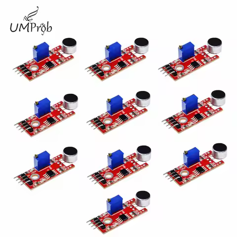 10Pcs/lot KY-037 New 4Pin Voice Sound Detection Sensor Module Microphone Transmitter Smart Robot Car