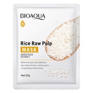 [SG Seller] Bioaqua Rice Raw Pulp Face Mask - Nourishing Moisturizing and Rejuvenating Formula for Soft Delicate Smooth and Elastic Skin Care