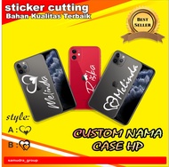 Cutting Sticker Custom Nama case hp