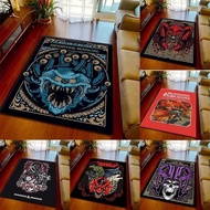 Dragon and Dungeon Cover Printed Carpet Dungeons Pattern Anti Slip Carpet Bedroom Decor Rugs for Bed