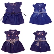 Denim dress for kids 2month-3yrs s sizes 2-6month m sizes 6month-1yrs l sizes 1-2yrs xl