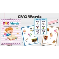 [PRE623] 55 pages CVC Words Worksheet for Pre-school PDF version 电子书