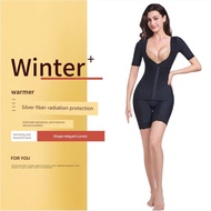 korset girdle Pembentuk badan perut tiga-lengan pendek yang diperkuat dengan lengan pendek