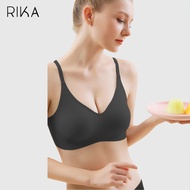 RIKA Seamless Bra  AA1012  ฟองยางพารา 3D บราไร้โครง เพิ่มแถบเจลลี่ ล็อคกระชับด้านข้าง และใต้ฐานเต้า 