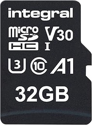 Integral 32GB Twin Pack MicroSD Cards, Premium High-Speed, 4K Video, 100MB/s Read, 30MB/s Write, UHS