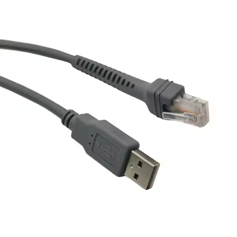 New 2M USB to RJ45 Scanner Cable For Symbol LS2208 LS1203 LS4208 DS6708 Bar Code Scanner Symbol Part