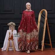 Bisa (COD) -Gamis batik. Gamis batik Jumbo LD 120 CM -gamis terbaru 2023 - BAJU GAMIS BATIK WANITA  JUMBO - GAMIS BATIK Model TERBARU- Baju Lebaran - GAMIS WANITA MUSLIM - GAMIS WANITA MURAH