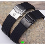 Strap Luminox Silicone Watch Strap 3051 3081 Luminox Military Watch 8821 Soft Waterproof Rubber 23mm