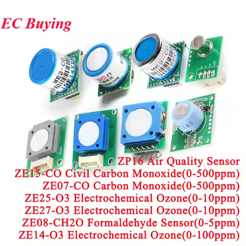 ZE07-CO Carbon Monoxide CO O3 Sensor ZE15-CO ZE25-O3 ZE07-CO ZE27-O3 ZE14-O3 ZC05 ZP16 Air Gas Alarm