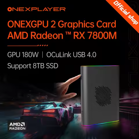 OneXPlayer ONEXGPU 2 Graphics Card EGPU With AMD Radeon RX 7800M Dock Expansion 12G GDDR6 GPU 180W O