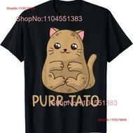 Purrtato Cat Potato Lover Idaho Potatoes T-Shirt Vintage Style Versatile Comfortable To Wear Suitabl