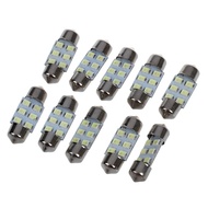 NRR-10 x 6 3528 SMD LED Festoon Lamp Festoon Interior Lighting 31 mm 12V White