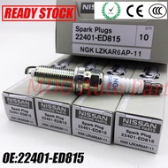 4ชิ้น22401-ed815 LZKAR6AP-11 NISSAN March เหมาะสำหรับนิสสันนิสสันหัวเทียน Almera Tida Tida Sylphy รถ