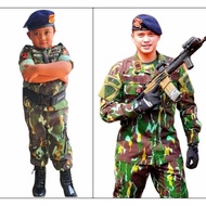Baju polisi anak Brimob Loreng Kostum Brimob loreng Baju profesi
