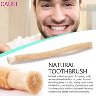 CAUSI Miswak Toothbrush, Soft Bristles No Toothpaste Needed NaturalToothbrush, Eco Friendly Traditio