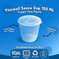 Thinwall Sauce Cup 150Ml Plastik / Tempat Saus Container Murah