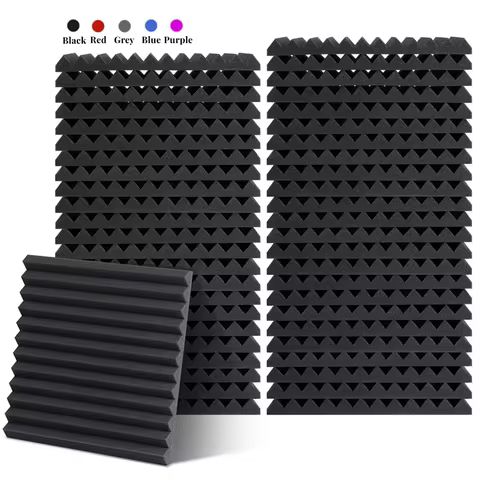 1Pc 300x300x25mm Acoustic Foam Sound Insulation Panels for KTV Bar Soundproofing Studio Wedges Sound
