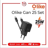 OLIKE Charger Mini GaN25 25W Type C + Cable C to C Fast Charging