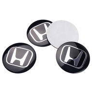 ✉✠☞Honda 4pcs 56mm Car Wheel Center Hub Cap Emblem Sticker for civic city Mugen U-219