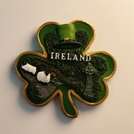 【Shipment within 24 hours‌】 Daun Semanggi Ireland Hiasan Kreatif Magnet Peti Sejuk Hadiah Cenderamat